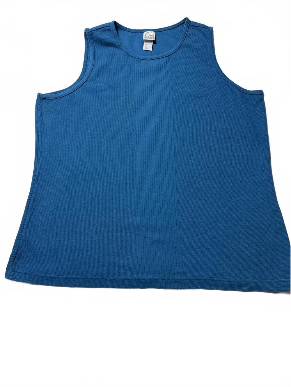 TNT Woman Blue Tank Top 18/20W | Sleeveless Summer MVP Ready for Sunshine